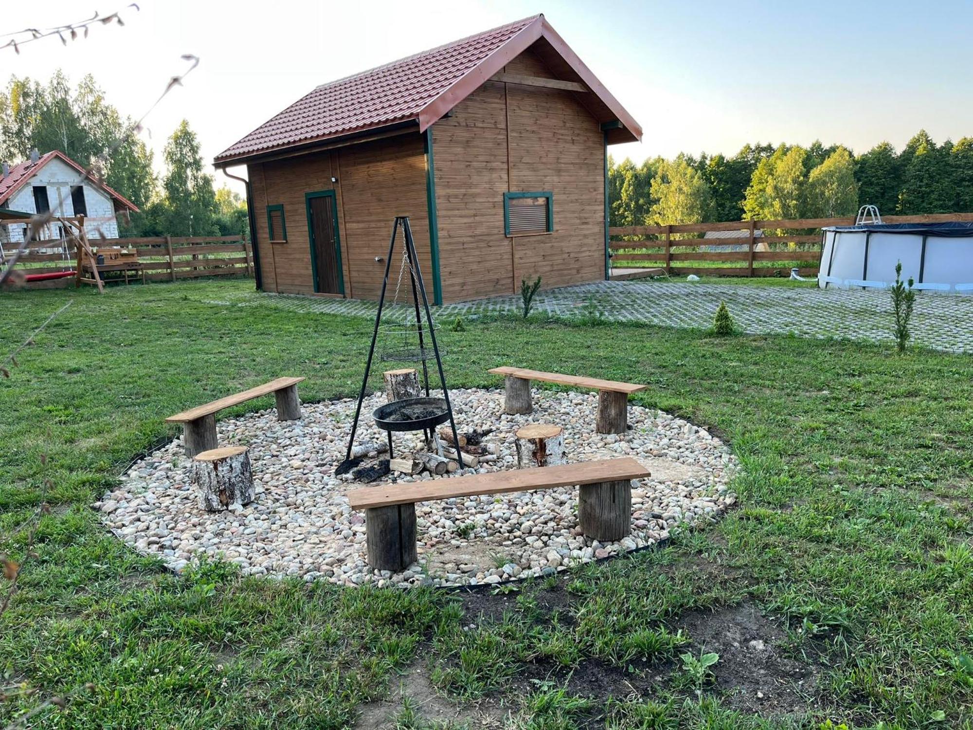 Zielona Chatka Nad Sapina Pozezdrze Buitenkant foto
